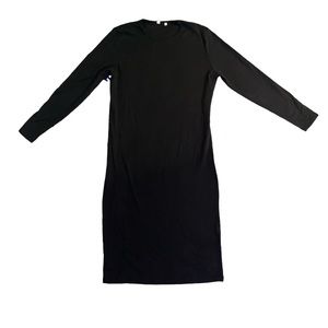 Kotn midi jersey long sleeve dress XXL